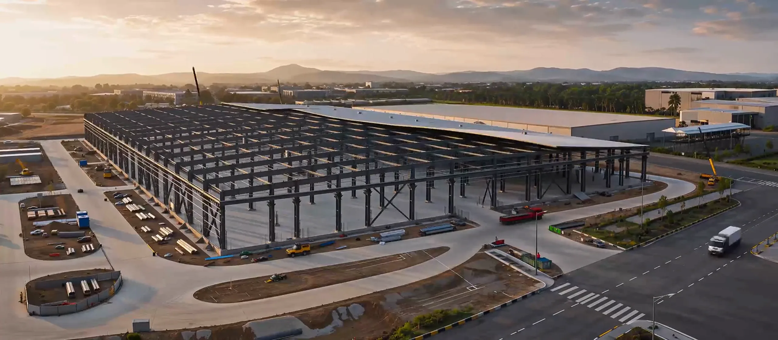 Pre-engineered building construction showcase