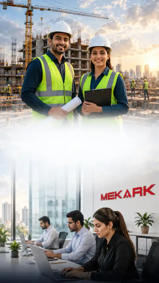Mekark teams on site and in the office
