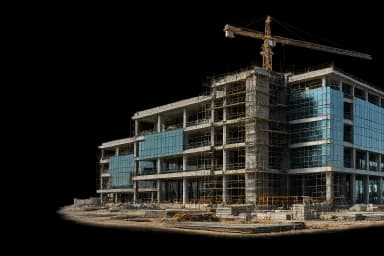 Commercial building under civil construction