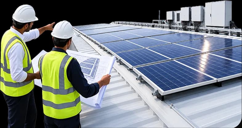 Commercial solar project by Mekark