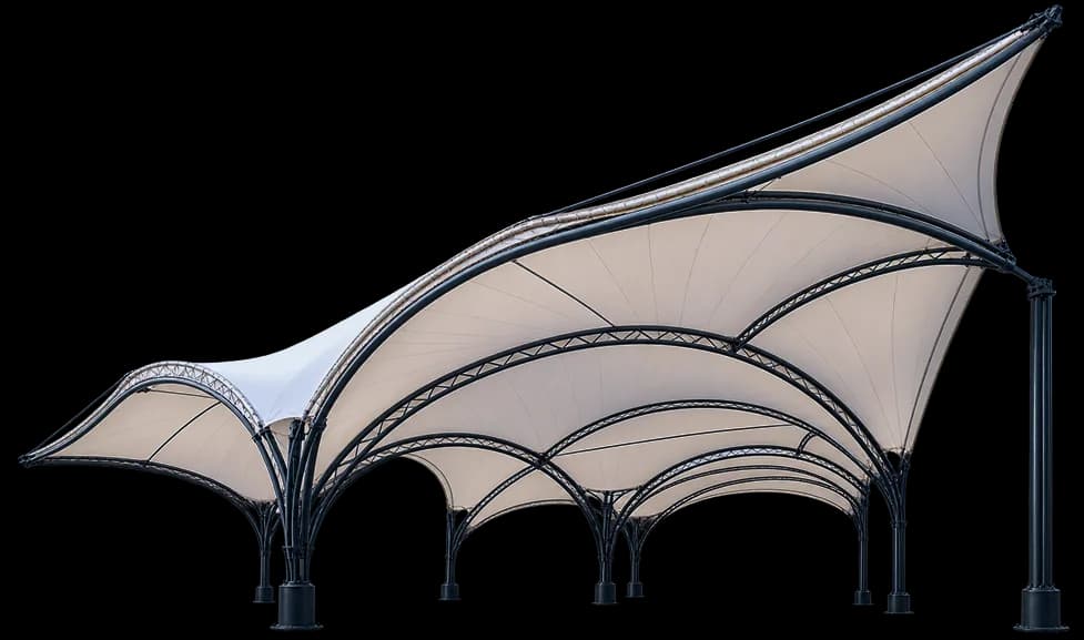 Custom tensile fabric structure