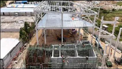 Tata Electronics Systems industrial building under construction